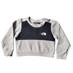 The North Face Kids Sweater Size 2 Gray Graphic Logo Pullover Sweatshirt